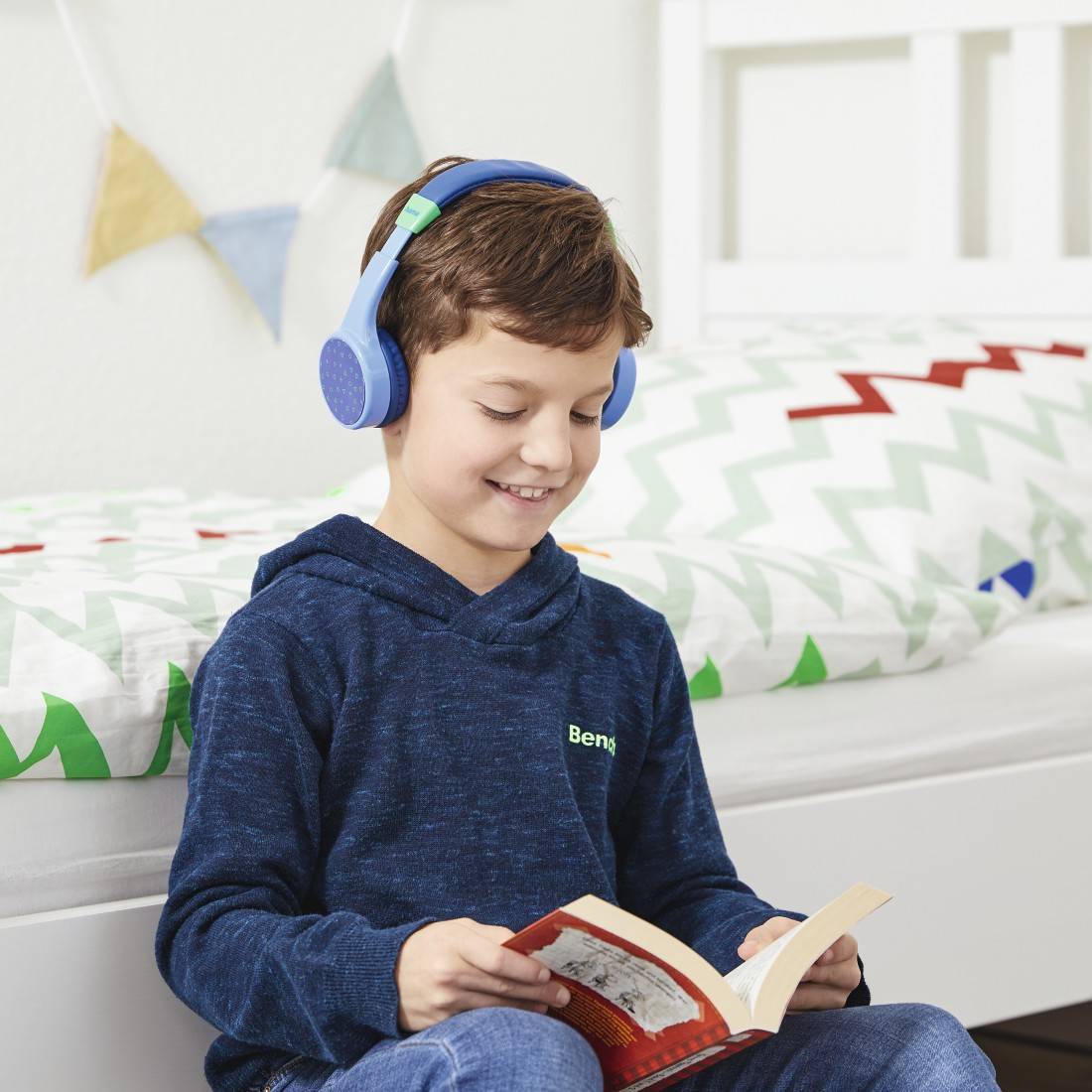 Hama On-ear headset Bluetooth® (1075101) Stereo Blue Headset, Volume control Children-2