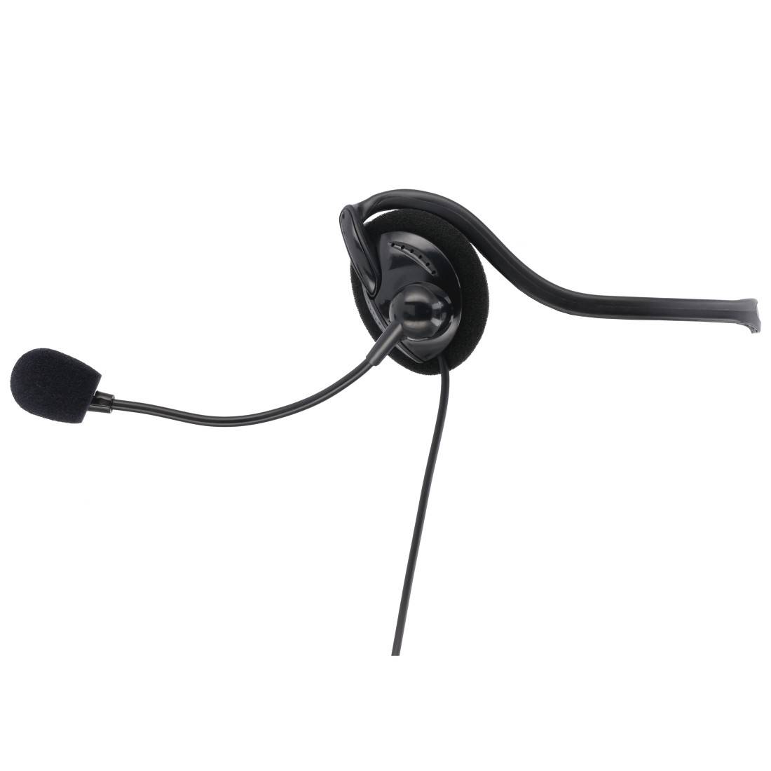 Hama On-ear headset Corded (1075100) Stereo Black Volume control, Microphone mute PC-3