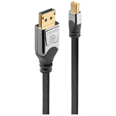 LINDY Mini DisplayPort / DisplayPort Adapter cable Mini DisplayPort plug, DisplayPort plug 5.00 m Grey 36314 DisplayPort-1