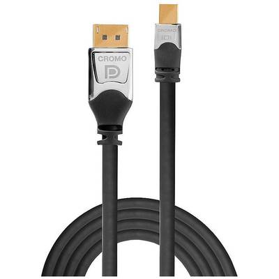LINDY Mini DisplayPort / DisplayPort Adapter cable Mini DisplayPort plug, DisplayPort plug 5.00 m Grey 36314 DisplayPort-2