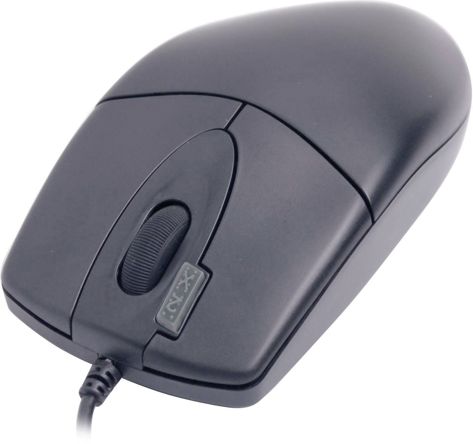 Мышь проводная A4tech op-620d-2 черная, оптич., ps/2 (70565) (4711421705653)