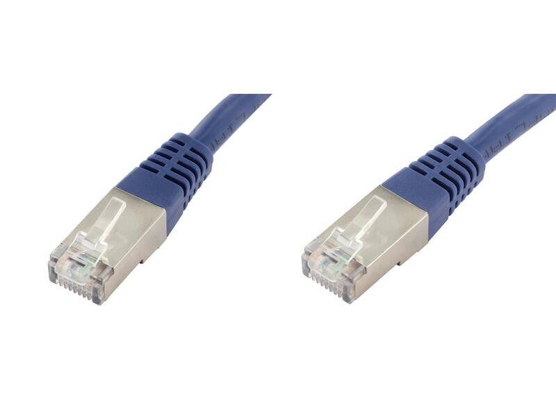 econ connect F6TP2BL RJ45 Network cable, patch cable CAT 6 S/FTP 2.00 m Blue Twin shield 1 pc(s)-6
