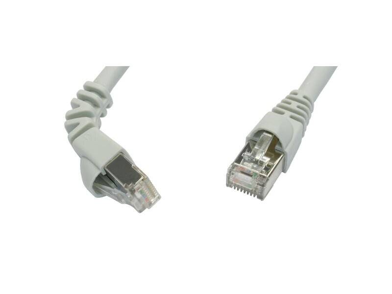 Telegärtner L00005A0080 RJ45 Network cable, patch cable CAT 6A S/FTP 10.00 m Grey Flame-retardant, incl. detent 1 pc(s)-5