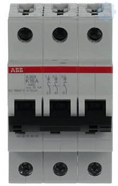 ABB 2CDS253001R0467 S203-K16 Circuit breaker 3-pin 16 A-1