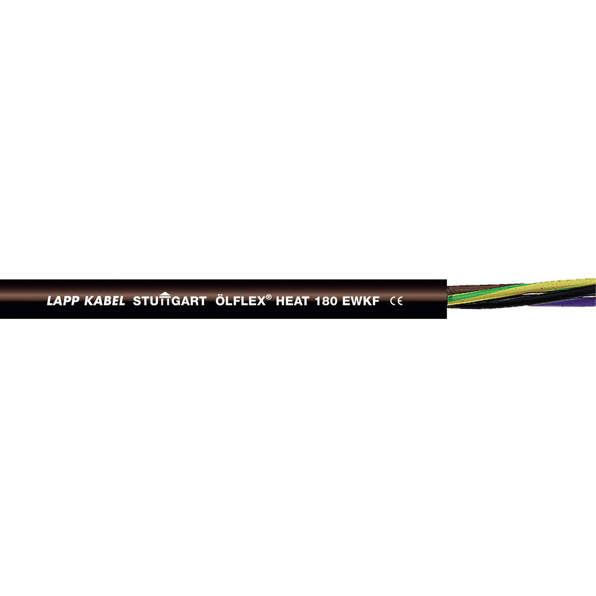 LAPP ÖLFLEX® HEAT 180 EWKF High-temperature cable 2 x 0.75 mm² Black 46500/300 300 m