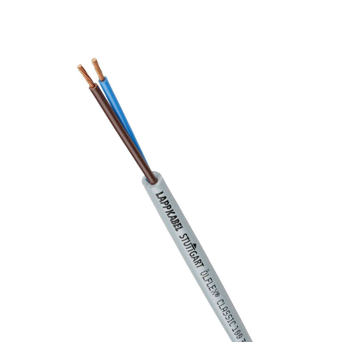 LAPP ÖLFLEX® CLASSIC 100 Control lead 2 x 0.75 mm² Grey 100214/300 300 m-0