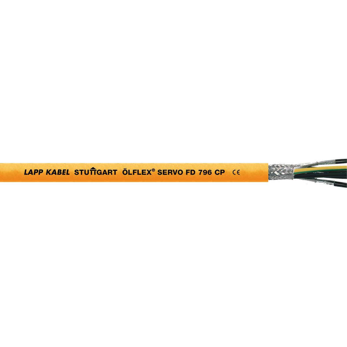 LAPP ÖLFLEX® SERVO FD 796 CP Servo lead 4 G 1.5 mm² + 2 x 1.5 mm² Orange 27959/200 200 m