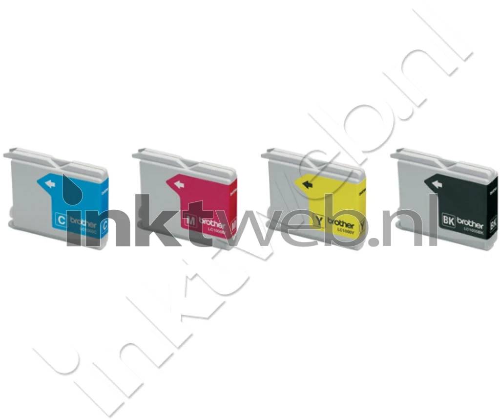 Brother Ink cartridge LC-1000 Original Set Black, Cyan, Magenta, Yellow LC1000VALBP-1