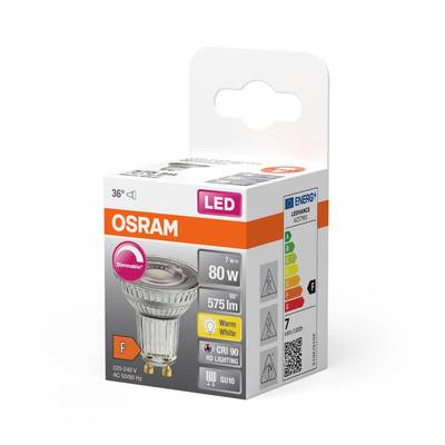 OSRAM HOMELIGHTING 4058075433663 LED (monochrome) EEC F (A - G) GU10 Reflector bulb 7 W = 80 W Warm white (Ø x L) 50 mm -2