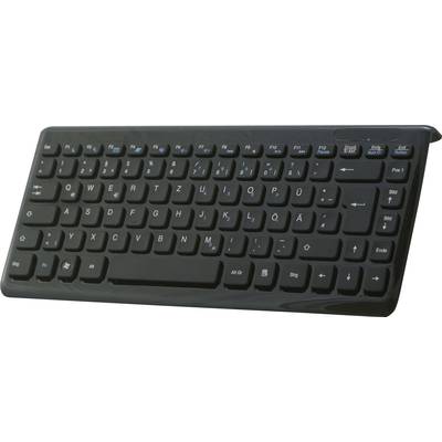 Perixx Periboard-407 USB Keyboard German, QWERTZ Black  