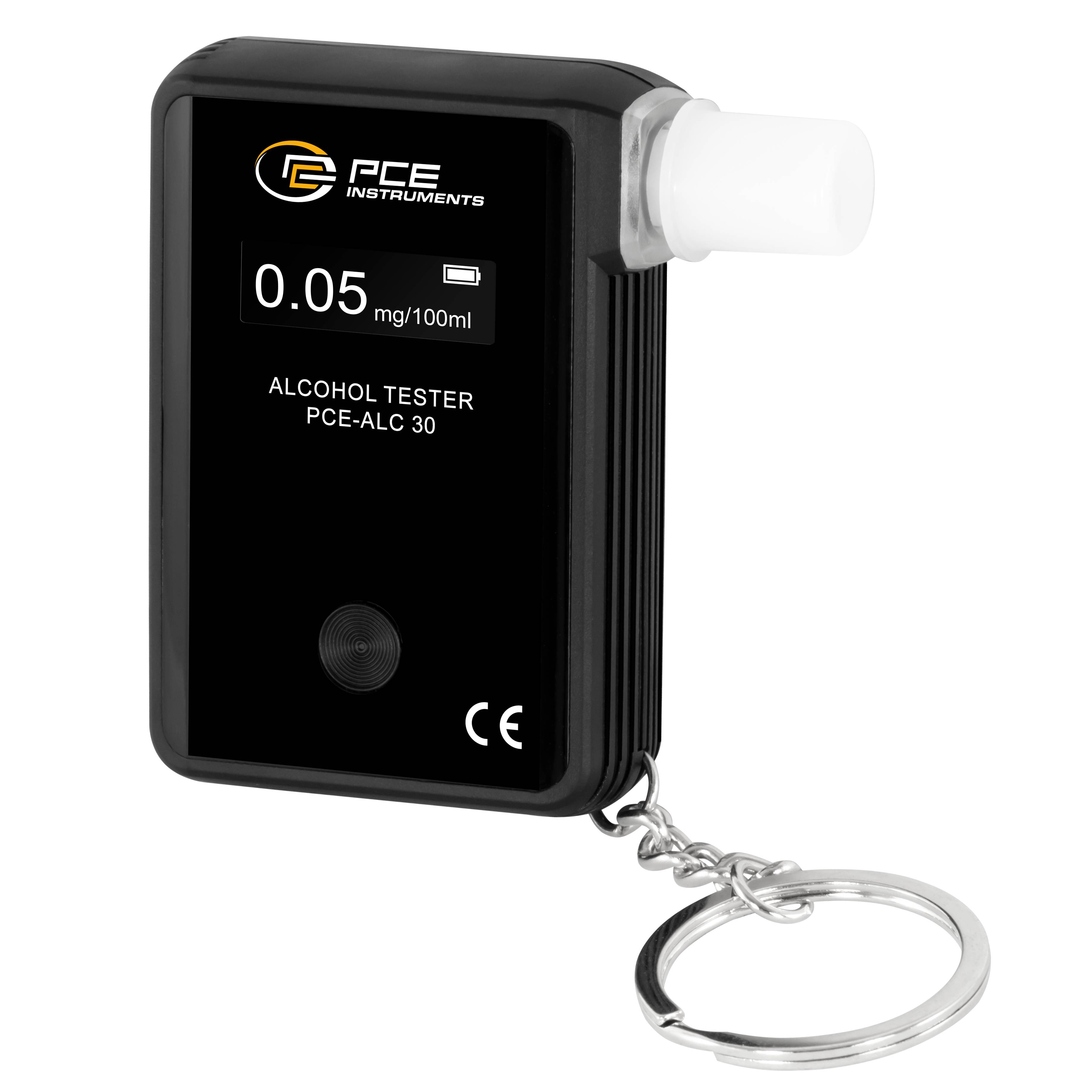 PCE Instruments Breathalyser 0 up to 2 mg/ml Alarm, Incl. display, Selectable SI units