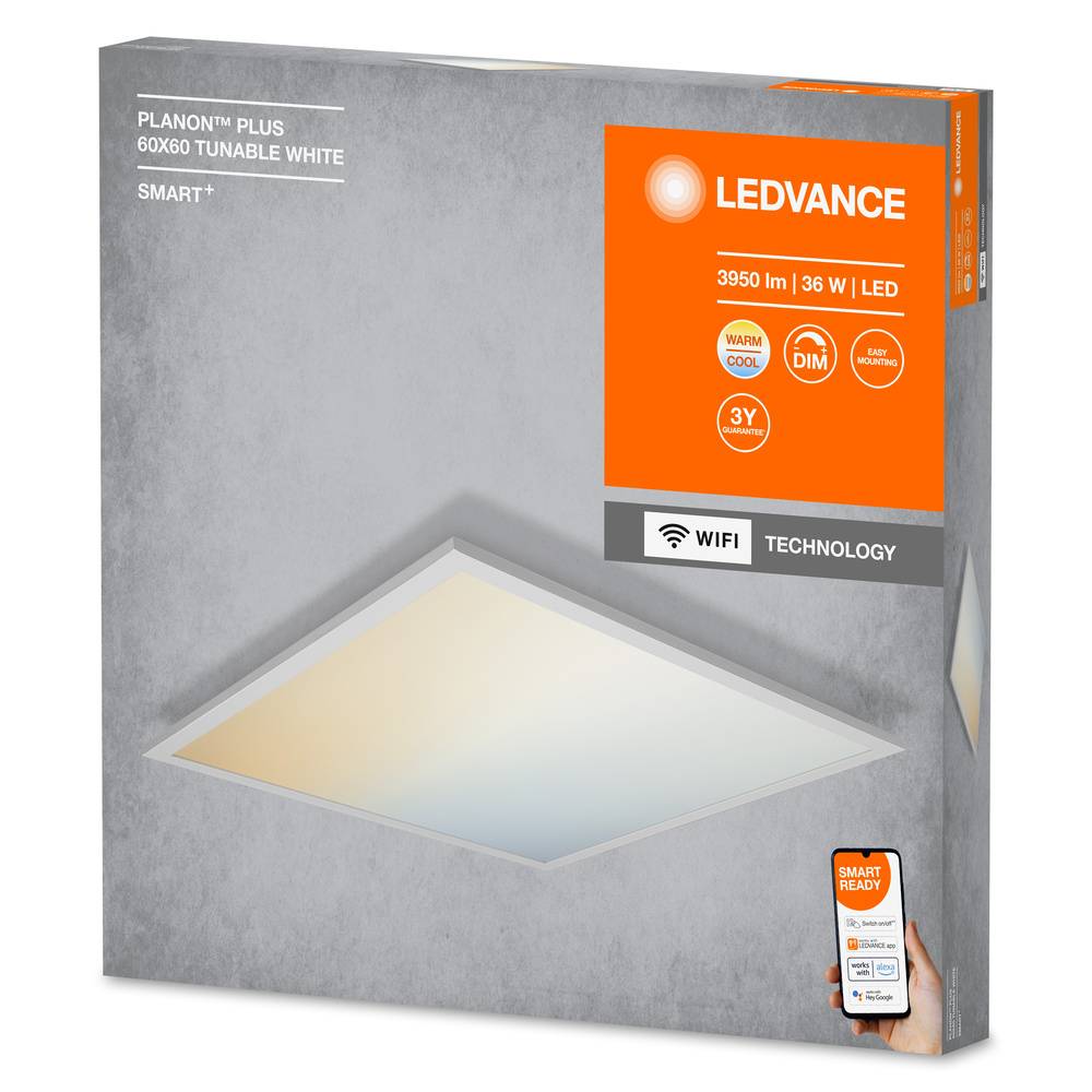 LEDVANCE SMART + PLANON PLUS TUNABLE WHITE 4058075525382 LED panel 36 W Warm white to cool white White-4