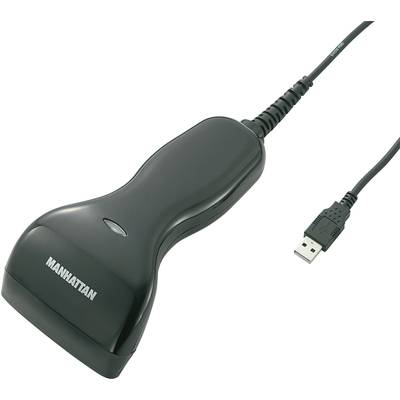 Manhattan 401517 USB-Kit Barcode scanner Corded 1D  Black Hand-held USB