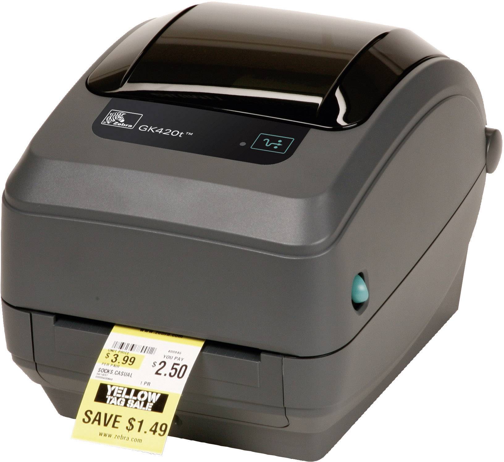 Zebra GK420T Label printer Thermal transfer 203 x 203 dpi Max. label width: 110 mm USB, RS-232