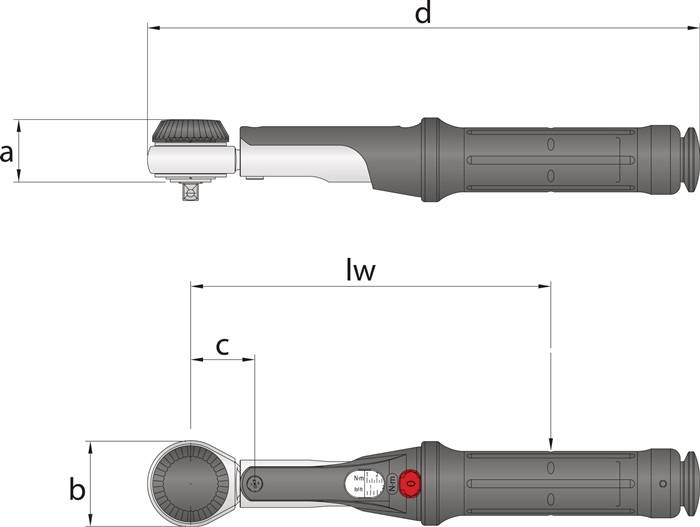 Gedore Torcofix 2201429 Torque wrench Ratcheting 1/4" (6.3 mm) 1 - 5 Nm-5