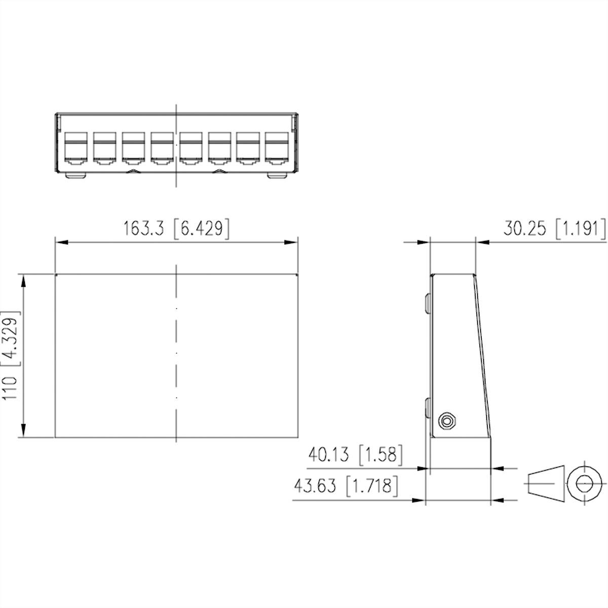 Metz Connect 130861-0802-E 8 ports Unequipped 1 U White Unequipped-1