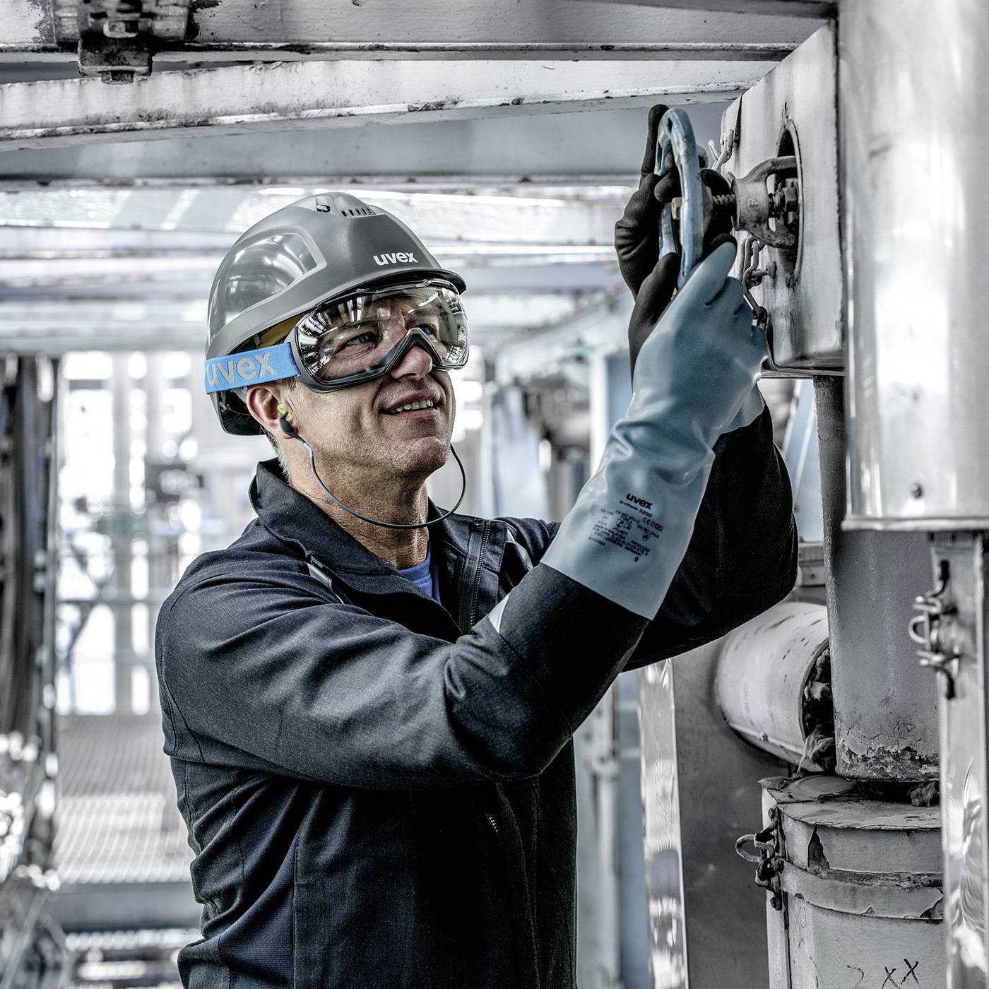 uvex 9320 93202 Safety glasses UV protection White-black EN 166 DIN 166-5