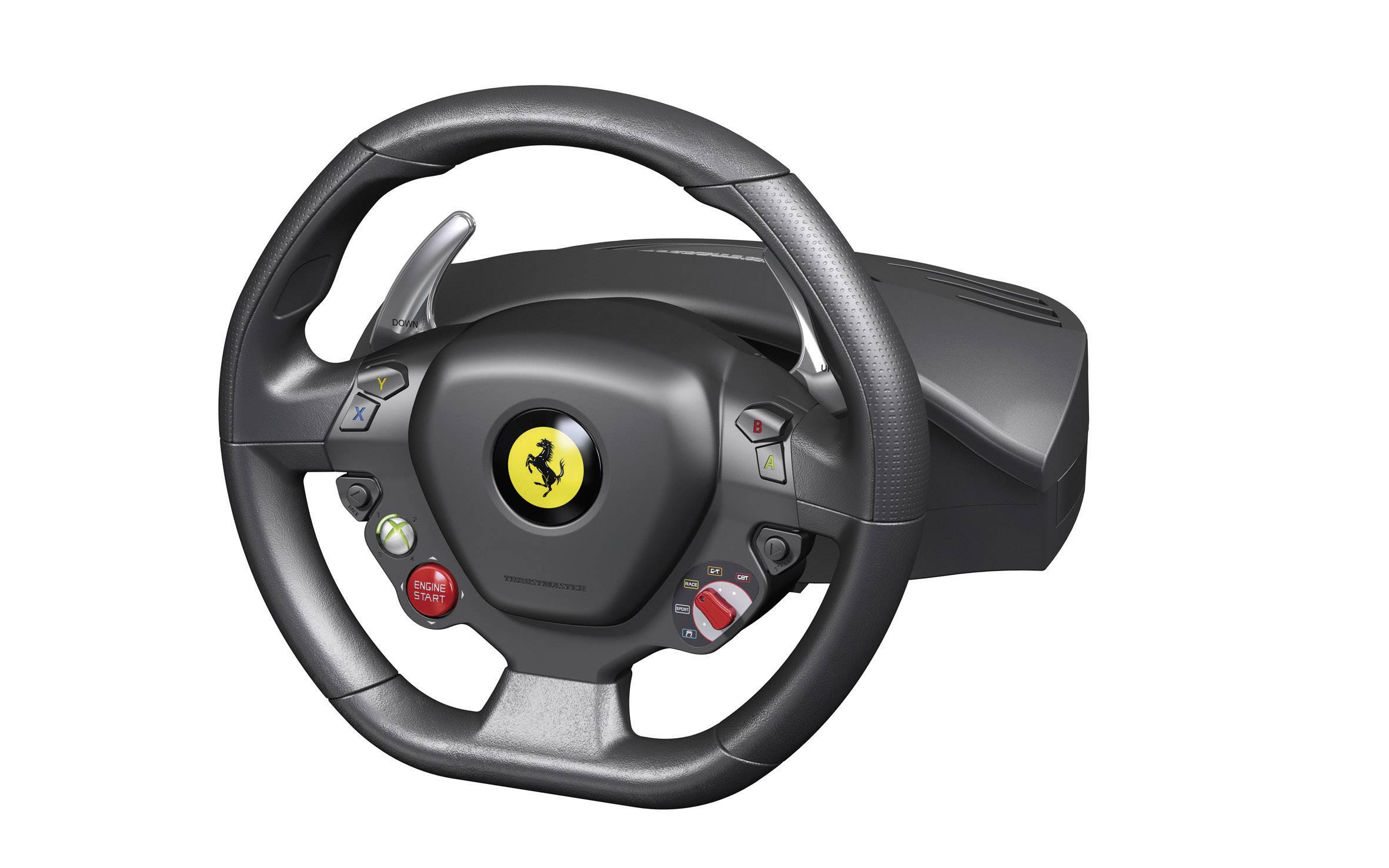 Thrustmaster Ferrari 458 Italia Racing Wheel Steering wheel USB PC, Xbox 360 Black incl. foot ...