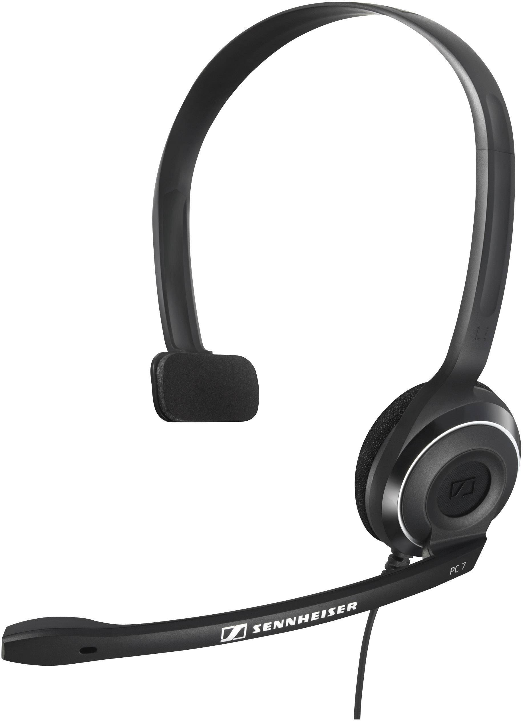 Image of Sennheiser PC 7 USB PC On-ear headset Corded (1075100) Mono Black Noise cancelling