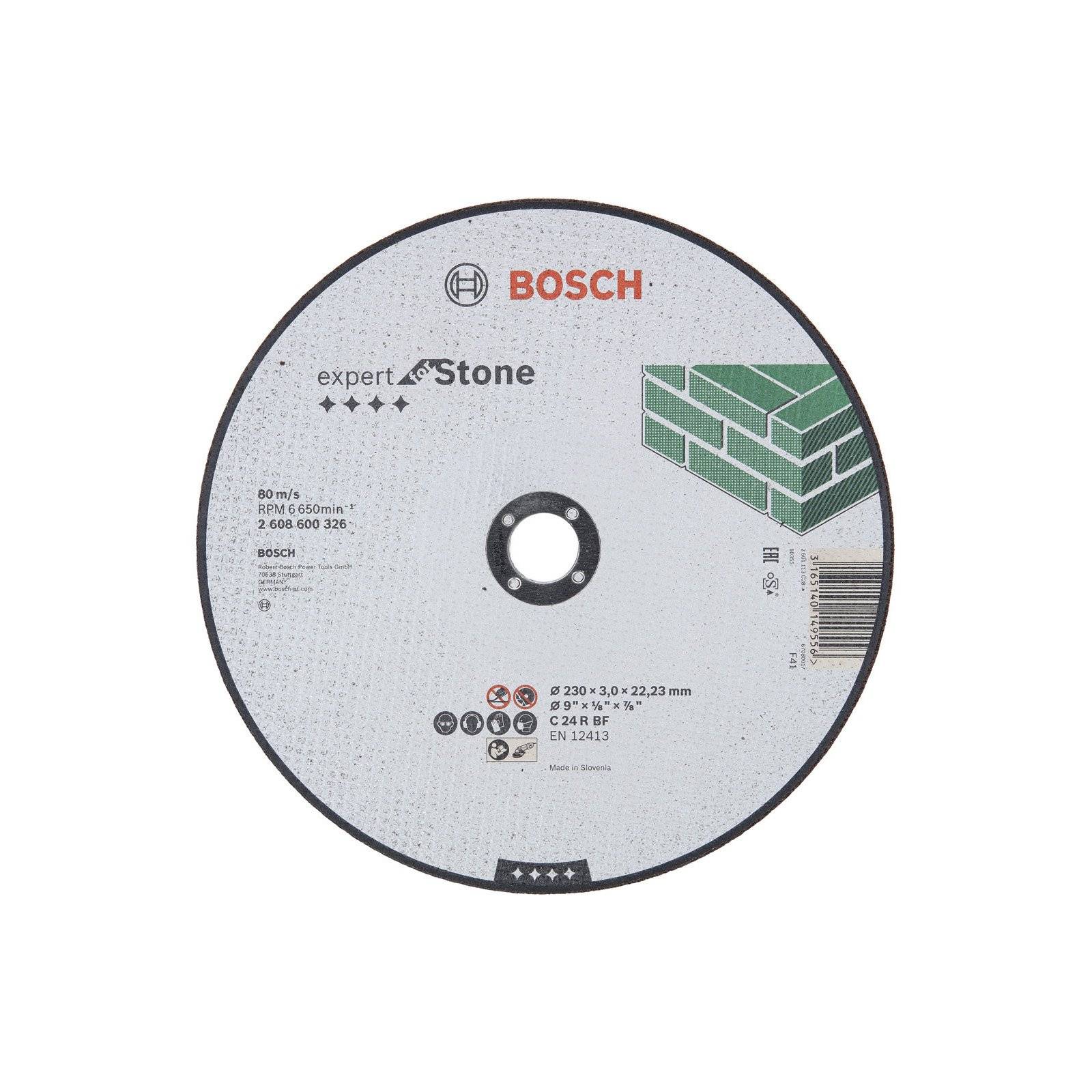 Bosch Accessories 2608600326 2608600326 Cutting disc (straight) 230 mm 1 pc(s) Granite-1