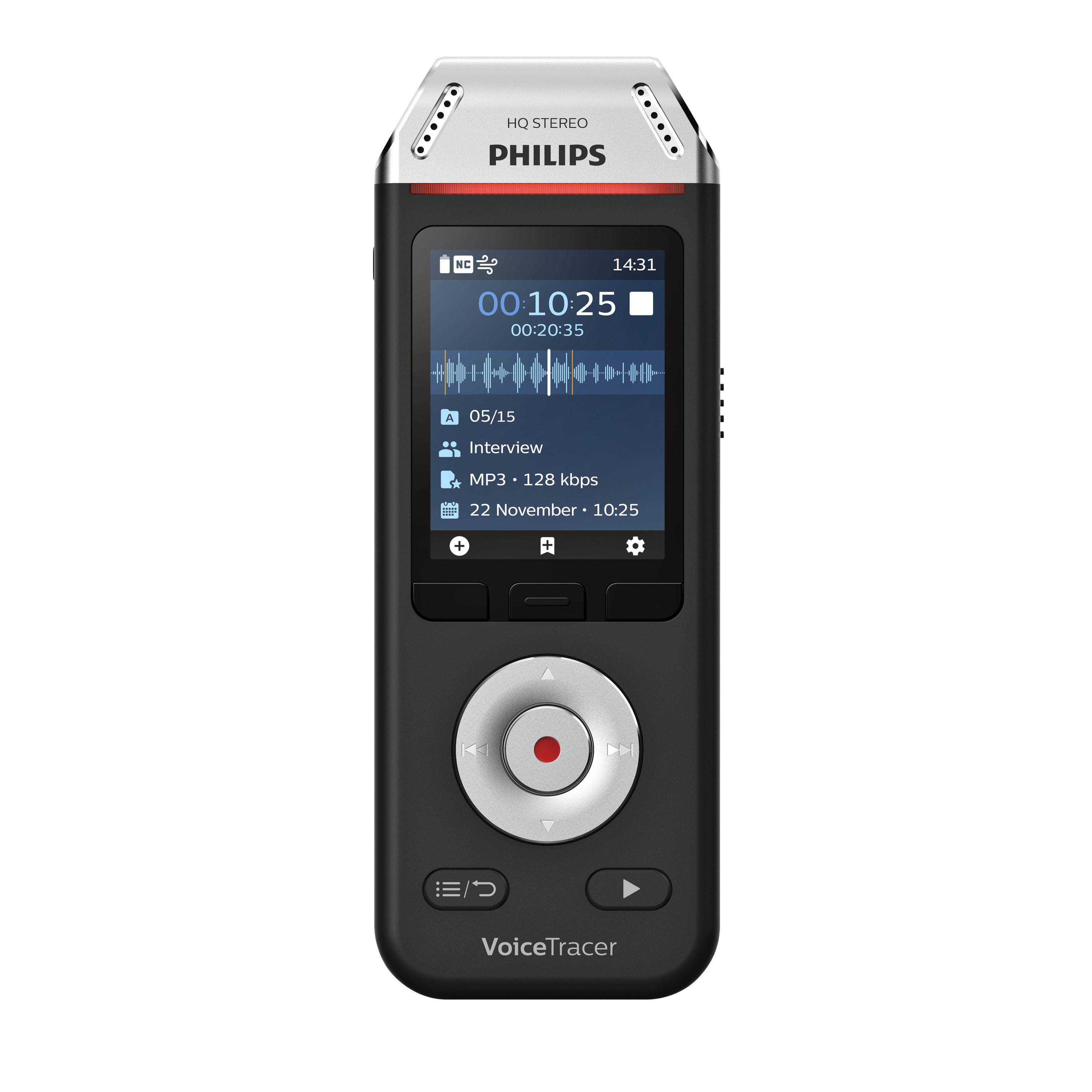Philips DVT-2110 Digital dictaphone Max. recording time 2147 h Black, Silver-6