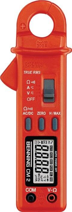 Benning CM 2 Clamp meter, Handheld multimeter Digital CAT II 600 V, CAT III 300 V Display (counts): 4000-3