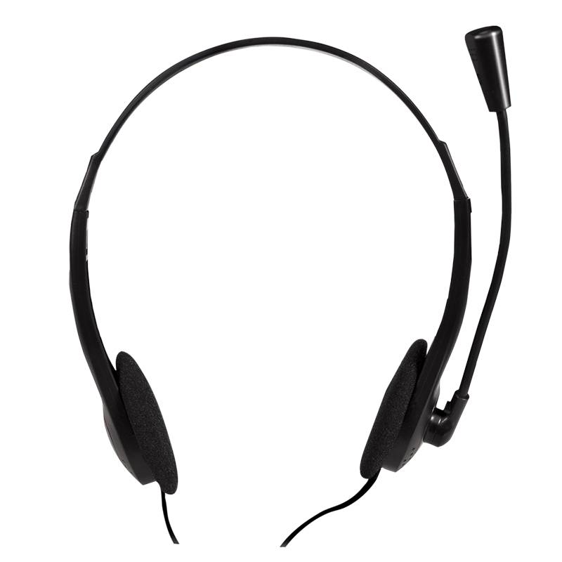 LogiLink HS0001 On-ear headset Corded (1075100) Stereo Black Volume control PC-1