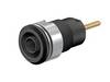 Stäubli SLB4-R Safety jack socket Socket, built-in Pin diameter: 4 mm Black 1 pc(s) Piece