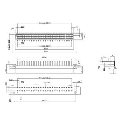 ept 116-40054 Edge connector (sockets) Total number of pins 64 No. of rows 3 1 pc(s)-2