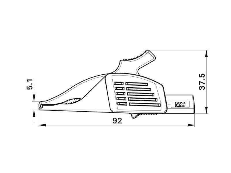 Stäubli XDK-1033 Clip terminal CAT III Blue-3