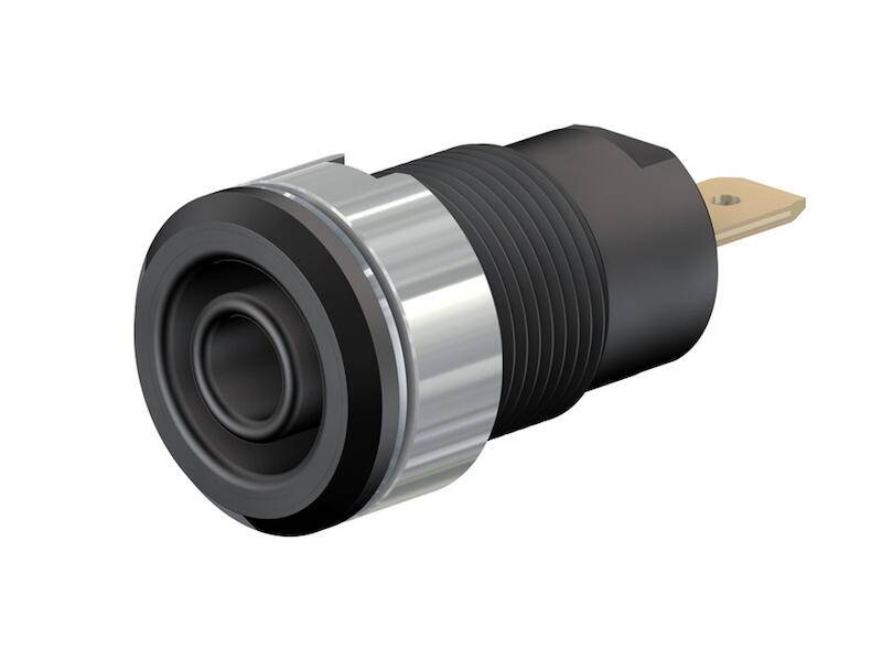 Stäubli SLB4-F Safety jack socket Socket, built-in Black 1 pc(s)-0