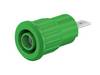 Stäubli SEB4-F/A Safety jack socket Socket, built-in Pin diameter: 4 mm Green 1 pc(s) Piece