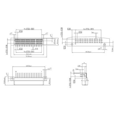 ept 116-90064 Edge connector (sockets) Total number of pins 48 No. of rows 3 1 pc(s)-2