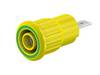 Stäubli SEB4-F/A Safety jack socket Socket, built-in Pin diameter: 4 mm Green, Yellow 1 pc(s)