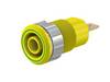 Stäubli SLB4-F Safety jack socket Socket, built-in Pin diameter: 4 mm Green, Yellow 1 pc(s)