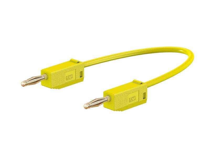 Stäubli LK205 Test lead Banana jack 2 mm Banana jack 2 mm 15.00 cm Yellow 1 pc(s)-0