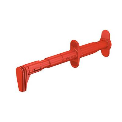 Stäubli GRIP-F Safety terminal 4 mm jack connector CAT III 600 V Red-0