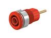 Stäubli SLB4-R Safety jack socket Socket, built-in Pin diameter: 4 mm Red 1 pc(s)