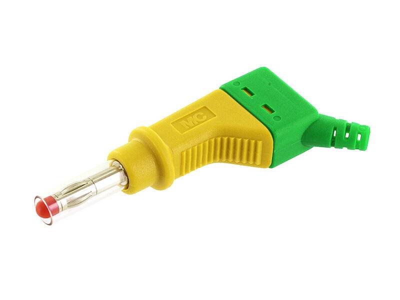 Straight blade plug Plug, straight Pin diameter: 4 mm Green, Yellow Stäubli XZGL-425 1 pc(s)-0