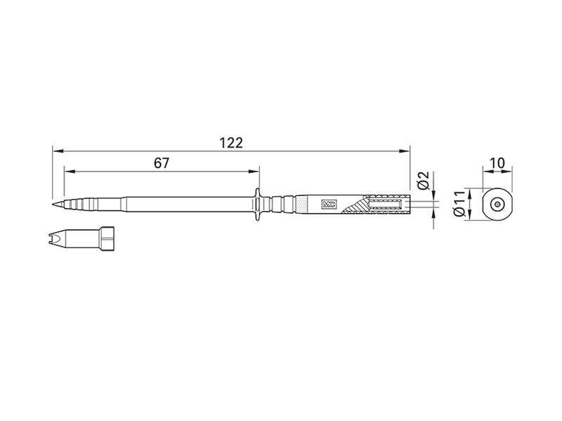 Stäubli SPP2-S Safety test probe CAT III Black 1 pc(s)-3