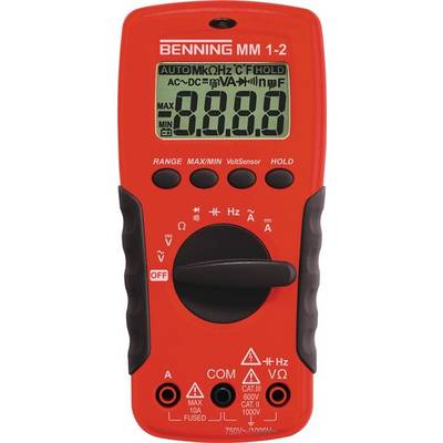 Benning MM 1-2 Handheld multimeter Digital CAT II 1000 V, CAT III 600 V Display (counts): 2000-3