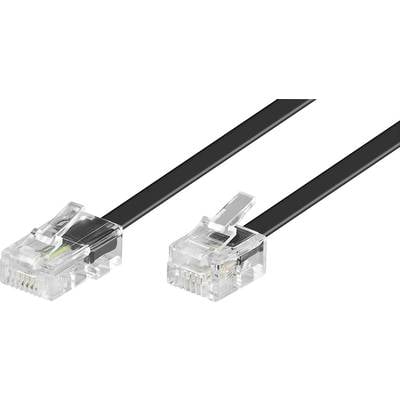 Buy Basetech ISDN, Western Cable [1x RJ45 8p4c plug - 1x RJ11 6p4c plug]  10.00 m Black