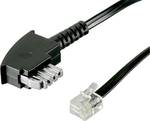 Basetech TAE-N connector cable, bridged 15.00 mBlack