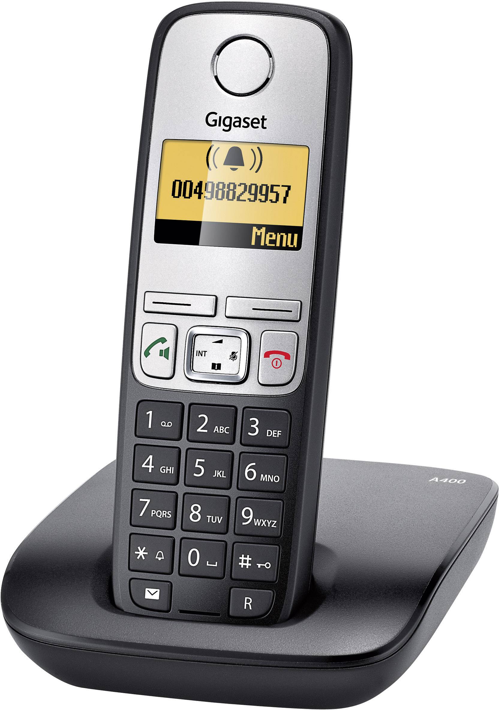 Gigaset A400 DECT/GAP Cordless Analogue Black | Conrad.com