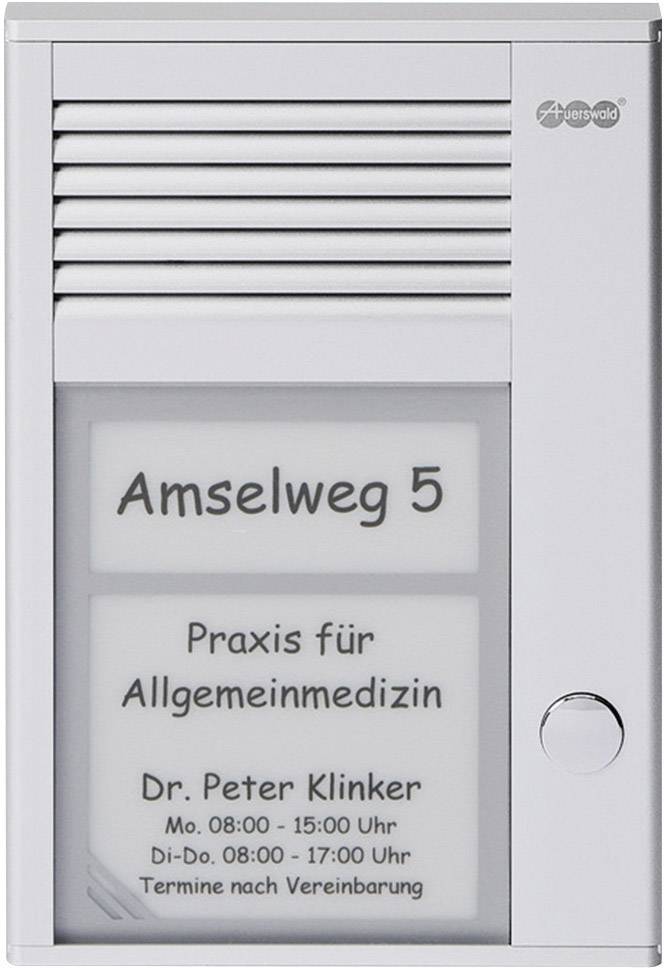 Auerswald TFS-Dialog 201 Door intercom Corded Complete kit Detached Silver-1