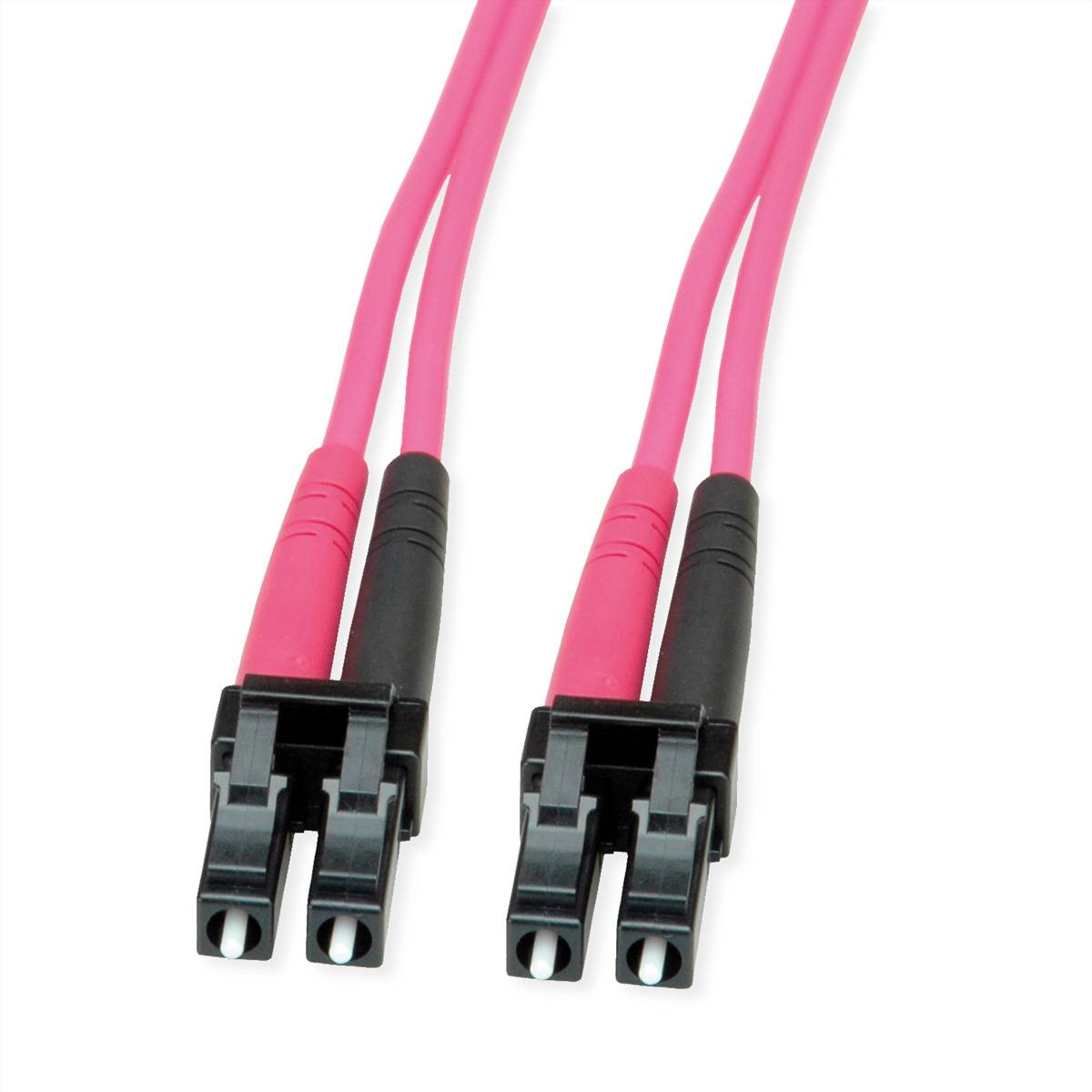 Telegärtner 100011368 Fibreglass FO Cable 3.00 m Violet [1x LC plug - 1x LC plug] 50/125 µ Multimode OM4-2