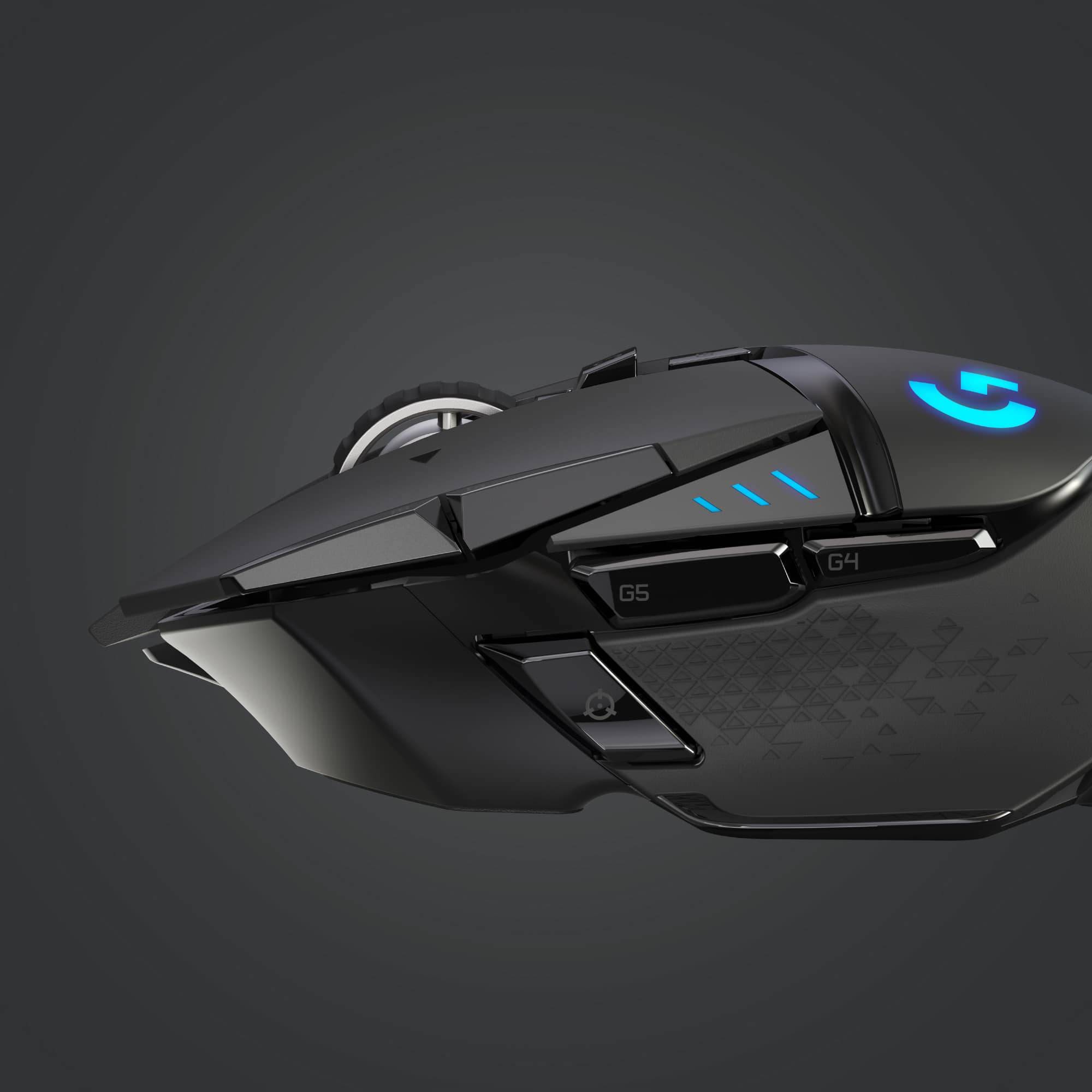 Symbol image for Logitech G502 Lightspeed Gaming mouse Radio Optical Black 11 Buttons 16000 dpi Backlit, Weight trimming, Built-in user m