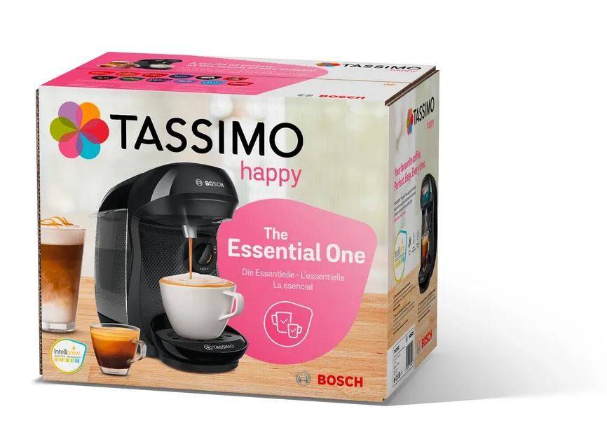 Bosch Haushalt Happy TAS1002N Capsule coffee machine Black Display, One Touch-5