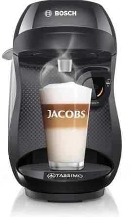 Bosch Haushalt Happy TAS1002N Capsule coffee machine Black Display, One Touch-6