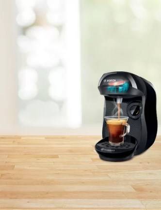 Bosch Haushalt Happy TAS1002N Capsule coffee machine Black Display, One Touch-2